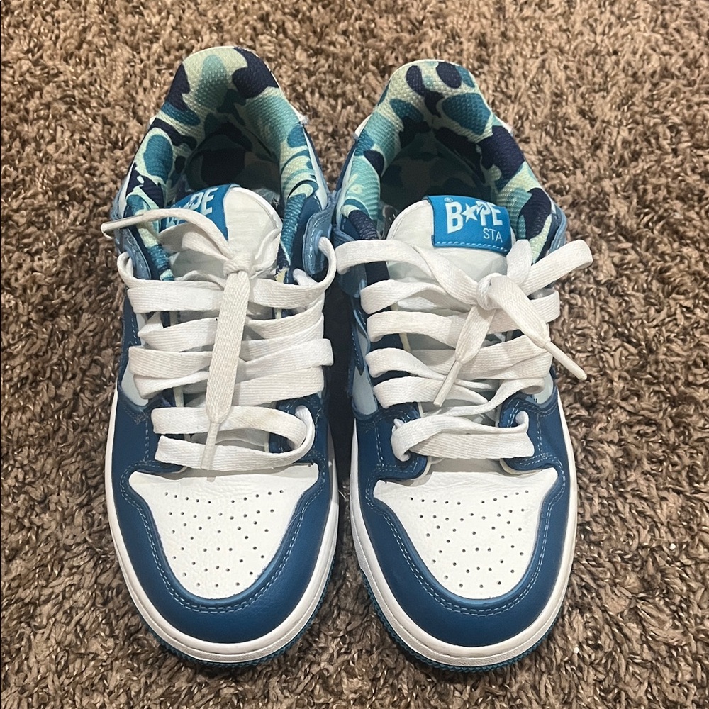 Bape Sk8stas Blue Sneakers Mens